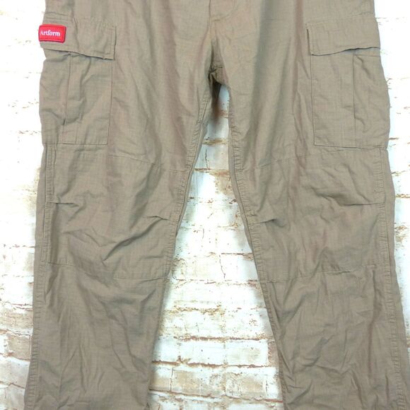 Artform Ripstop Cargo Pants Mens XL 40X30 Khaki Fatigue Button Fly Skate Rothco - Picture 7 of 14